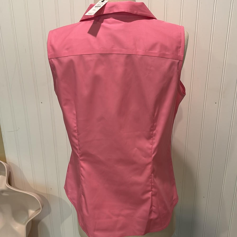 NWT Talbots Sleeveless Button Shirt Size MP - Picture 2 of 4